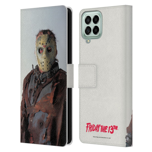 Friday the 13th: Jason X Comic Art And Logos Jason Leather Book Wallet Case Cover For Samsung Galaxy M53 (2022)