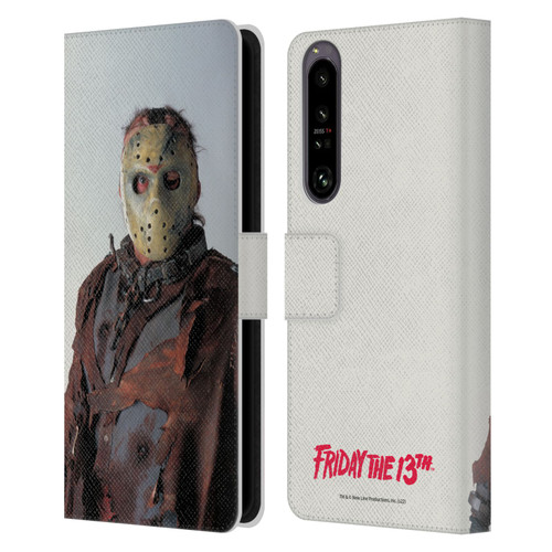 Friday the 13th: Jason X Comic Art And Logos Jason Leather Book Wallet Case Cover For Sony Xperia 1 IV
