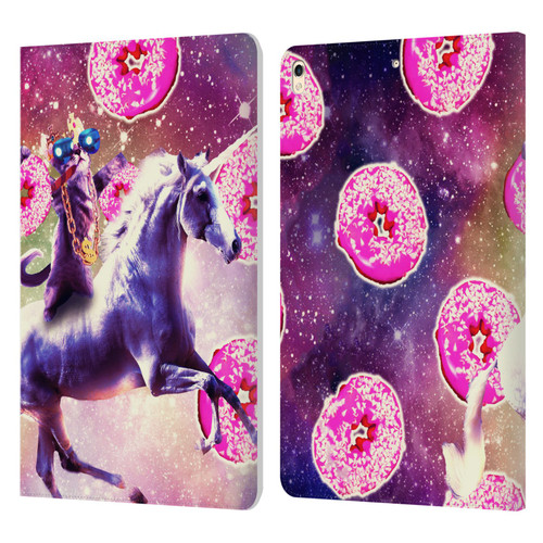 Random Galaxy Mixed Designs Thug Cat Riding Unicorn Leather Book Wallet Case Cover For Apple iPad Pro 10.5 (2017)