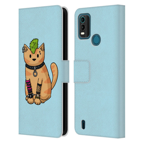 Beth Wilson Doodlecats Punk 2 Leather Book Wallet Case Cover For Nokia G11 Plus