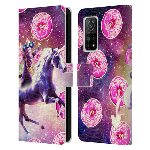 Random Galaxy Mixed Designs Thug Cat Riding Unicorn Leather Book Wallet Case Cover For Xiaomi Mi 10T 5G