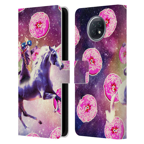 Random Galaxy Mixed Designs Thug Cat Riding Unicorn Leather Book Wallet Case Cover For Xiaomi Redmi Note 9T 5G