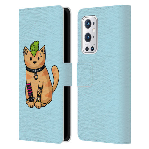 Beth Wilson Doodlecats Punk 2 Leather Book Wallet Case Cover For OnePlus 9 Pro