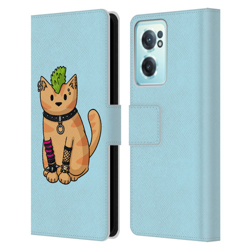 Beth Wilson Doodlecats Punk 2 Leather Book Wallet Case Cover For OnePlus Nord CE 2 5G