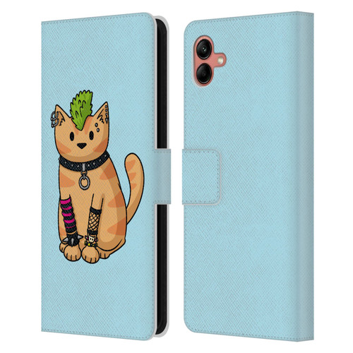 Beth Wilson Doodlecats Punk 2 Leather Book Wallet Case Cover For Samsung Galaxy A04 (2022)