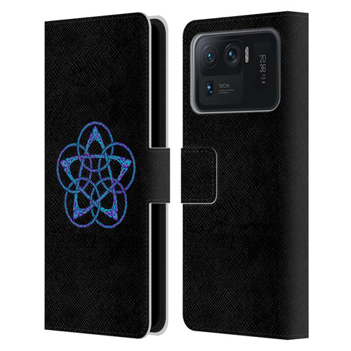 Beth Wilson Celtic Knot Stars Blue & Purple Circles Leather Book Wallet Case Cover For Xiaomi Mi 11 Ultra