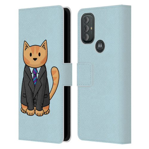 Beth Wilson Doodle Cats 2 Business Suit Leather Book Wallet Case Cover For Motorola Moto G10 / Moto G20 / Moto G30