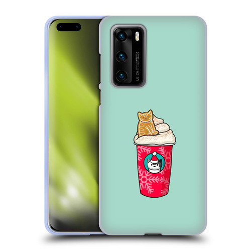Beth Wilson Doodlecats Gingerbread Latte Soft Gel Case for Huawei P40 5G