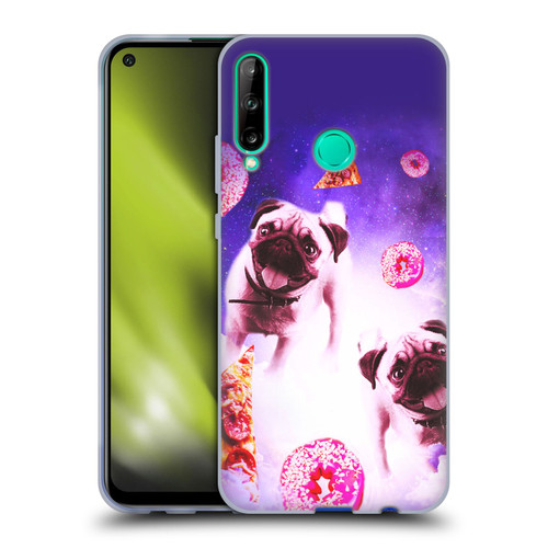 Random Galaxy Mixed Designs Pugs Pizza & Donut Soft Gel Case for Huawei P40 lite E