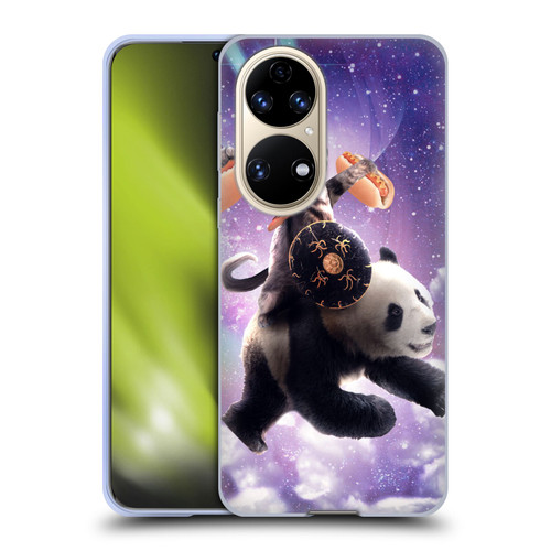 Random Galaxy Mixed Designs Warrior Cat Riding Panda Soft Gel Case for Huawei P50