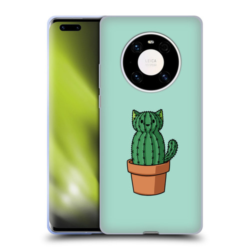 Beth Wilson Doodlecats Cactus Soft Gel Case for Huawei Mate 40 Pro 5G