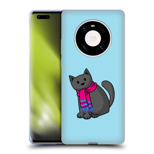 Beth Wilson Doodlecats Cold In A Scarf Soft Gel Case for Huawei Mate 40 Pro 5G