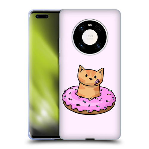 Beth Wilson Doodlecats Donut Soft Gel Case for Huawei Mate 40 Pro 5G