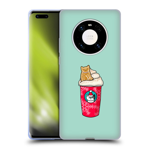 Beth Wilson Doodlecats Gingerbread Latte Soft Gel Case for Huawei Mate 40 Pro 5G
