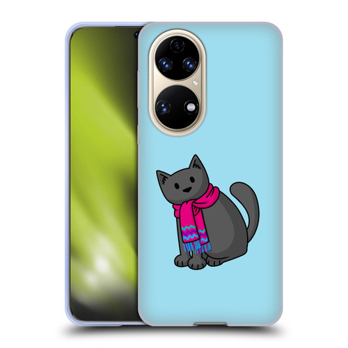 Beth Wilson Doodlecats Cold In A Scarf Soft Gel Case for Huawei P50