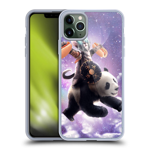 Random Galaxy Mixed Designs Warrior Cat Riding Panda Soft Gel Case for Apple iPhone 11 Pro Max