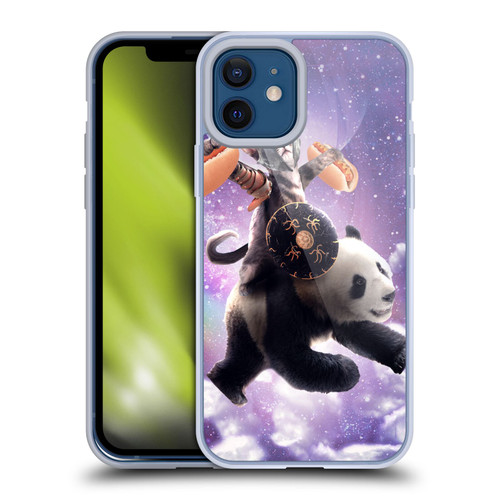 Random Galaxy Mixed Designs Warrior Cat Riding Panda Soft Gel Case for Apple iPhone 12 / iPhone 12 Pro