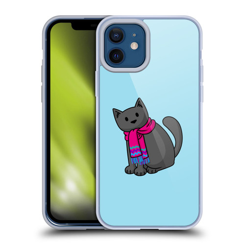 Beth Wilson Doodlecats Cold In A Scarf Soft Gel Case for Apple iPhone 12 / iPhone 12 Pro