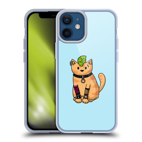 Beth Wilson Doodlecats Punk 2 Soft Gel Case for Apple iPhone 12 Mini