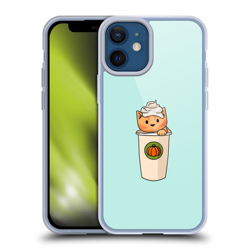 Beth Wilson Doodlecats Pumpkin Spice Latte Soft Gel Case for Apple iPhone 12 Mini