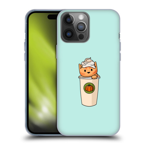 Beth Wilson Doodlecats Pumpkin Spice Latte Soft Gel Case for Apple iPhone 14 Pro Max