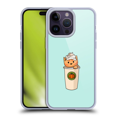 Beth Wilson Doodlecats Pumpkin Spice Latte Soft Gel Case for Apple iPhone 14 Pro Max