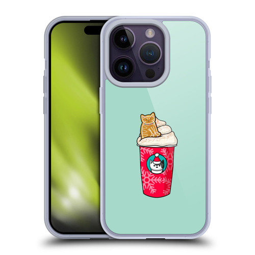 Beth Wilson Doodlecats Gingerbread Latte Soft Gel Case for Apple iPhone 14 Pro