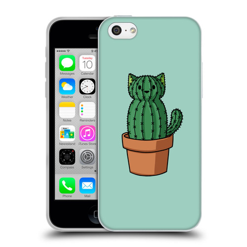 Beth Wilson Doodlecats Cactus Soft Gel Case for Apple iPhone 5c