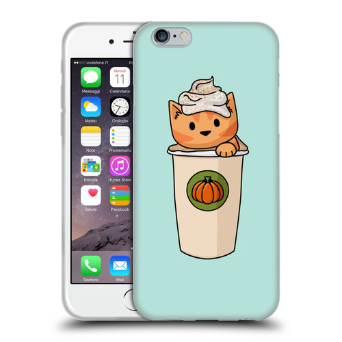 Beth Wilson Doodlecats Pumpkin Spice Latte Soft Gel Case for Apple iPhone 6 / iPhone 6s