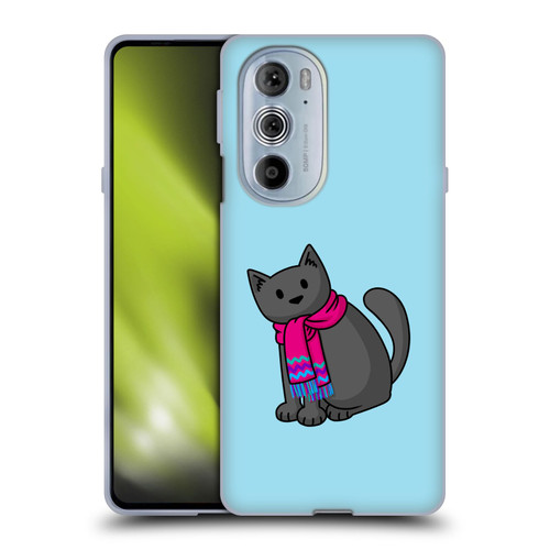 Beth Wilson Doodlecats Cold In A Scarf Soft Gel Case for Motorola Edge X30