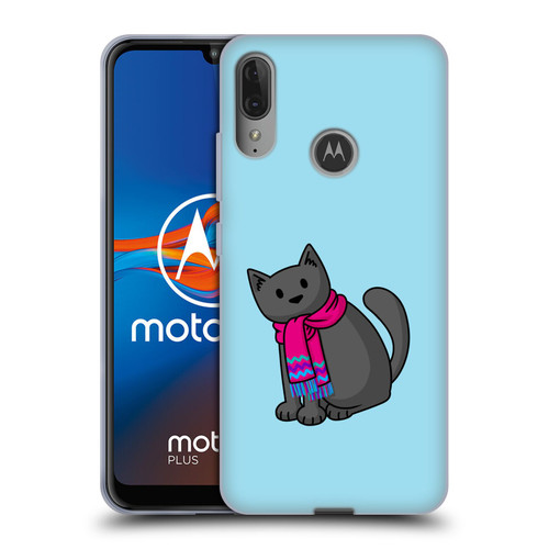 Beth Wilson Doodlecats Cold In A Scarf Soft Gel Case for Motorola Moto E6 Plus