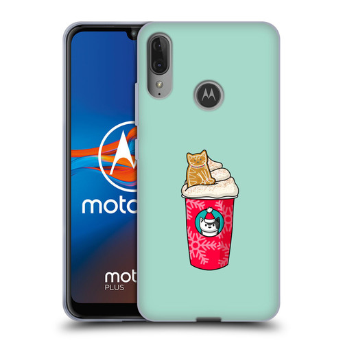 Beth Wilson Doodlecats Gingerbread Latte Soft Gel Case for Motorola Moto E6 Plus