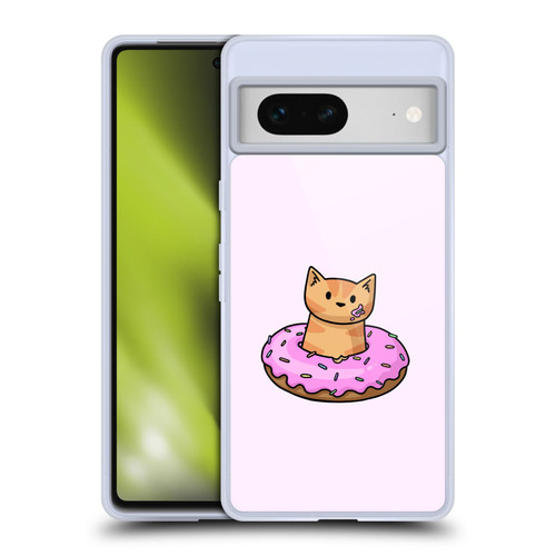Beth Wilson Doodlecats Donut Soft Gel Case for Google Pixel 7