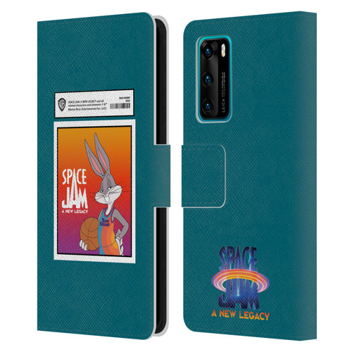 Space Jam: A New Legacy Graphics Bugs Bunny Card Leather Book Wallet Case Cover For Huawei P40 5G