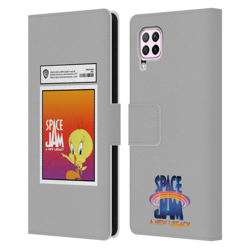 Space Jam: A New Legacy Graphics Tweety Bird Card Leather Book Wallet Case Cover For Huawei Nova 6 SE / P40 Lite