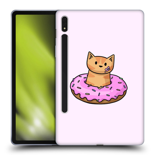 Beth Wilson Doodlecats Donut Soft Gel Case for Samsung Galaxy Tab S8