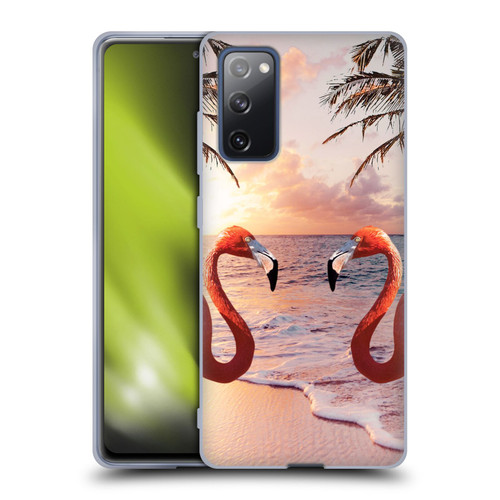 Random Galaxy Mixed Designs Flamingos & Palm Trees Soft Gel Case for Samsung Galaxy S20 FE / 5G