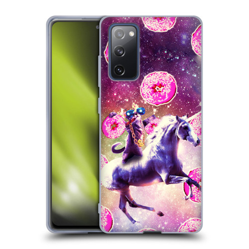 Random Galaxy Mixed Designs Thug Cat Riding Unicorn Soft Gel Case for Samsung Galaxy S20 FE / 5G