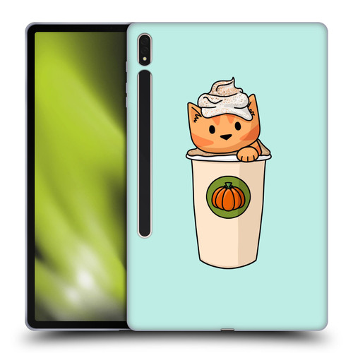 Beth Wilson Doodlecats Pumpkin Spice Latte Soft Gel Case for Samsung Galaxy Tab S8 Plus