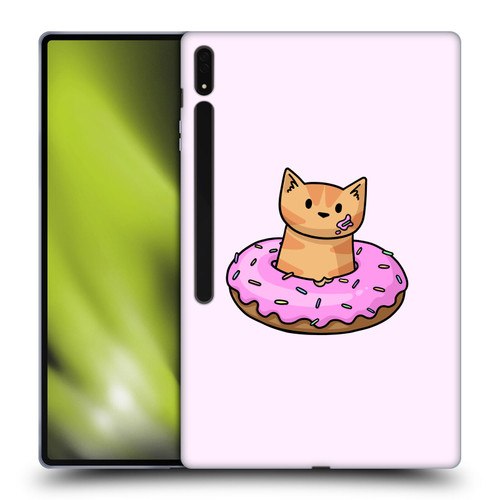 Beth Wilson Doodlecats Donut Soft Gel Case for Samsung Galaxy Tab S8 Ultra