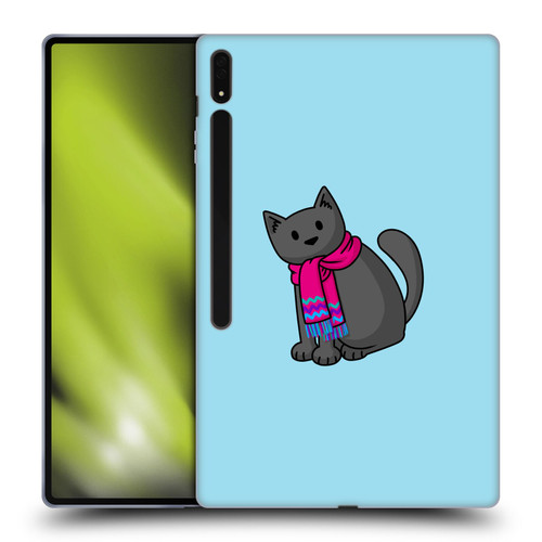 Beth Wilson Doodlecats Cold In A Scarf Soft Gel Case for Samsung Galaxy Tab S8 Ultra
