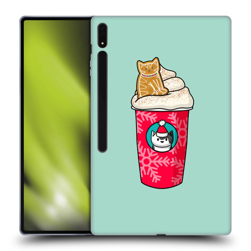 Beth Wilson Doodlecats Gingerbread Latte Soft Gel Case for Samsung Galaxy Tab S8 Ultra