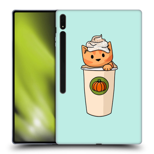 Beth Wilson Doodlecats Pumpkin Spice Latte Soft Gel Case for Samsung Galaxy Tab S8 Ultra