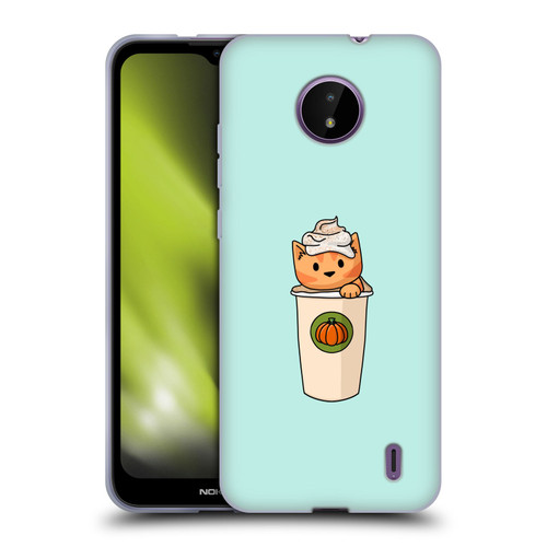 Beth Wilson Doodlecats Pumpkin Spice Latte Soft Gel Case for Nokia C10 / C20