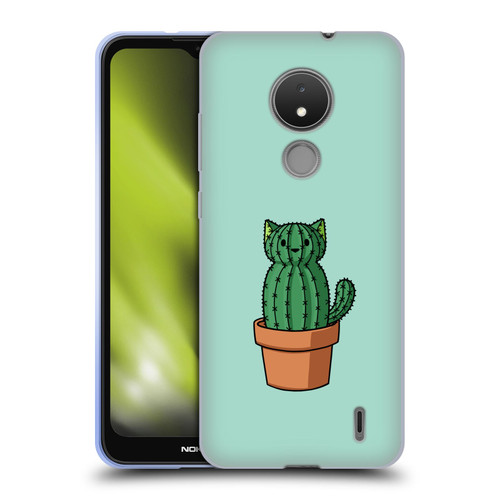 Beth Wilson Doodlecats Cactus Soft Gel Case for Nokia C21