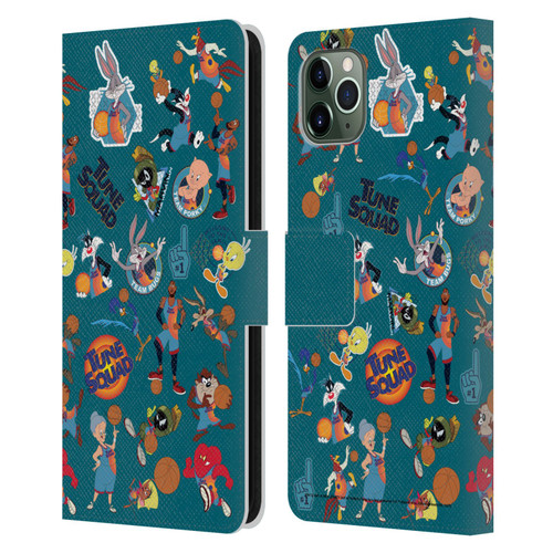 Space Jam: A New Legacy Graphics Squad Leather Book Wallet Case Cover For Apple iPhone 11 Pro Max