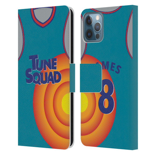 Space Jam: A New Legacy Graphics Jersey Leather Book Wallet Case Cover For Apple iPhone 12 / iPhone 12 Pro