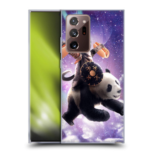 Random Galaxy Mixed Designs Warrior Cat Riding Panda Soft Gel Case for Samsung Galaxy Note20 Ultra / 5G