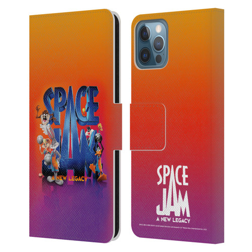 Space Jam: A New Legacy Graphics Poster Leather Book Wallet Case Cover For Apple iPhone 12 / iPhone 12 Pro