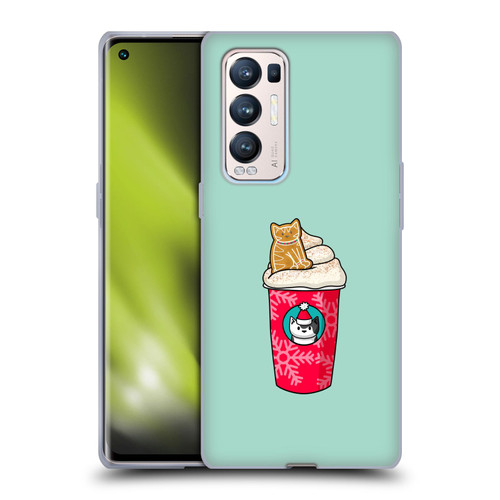 Beth Wilson Doodlecats Gingerbread Latte Soft Gel Case for OPPO Find X3 Neo / Reno5 Pro+ 5G